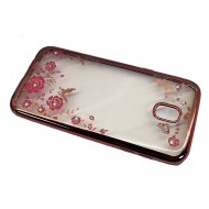 Capa Com Flor Desenho Samsung Galaxy J5 2017 J530 Rosa